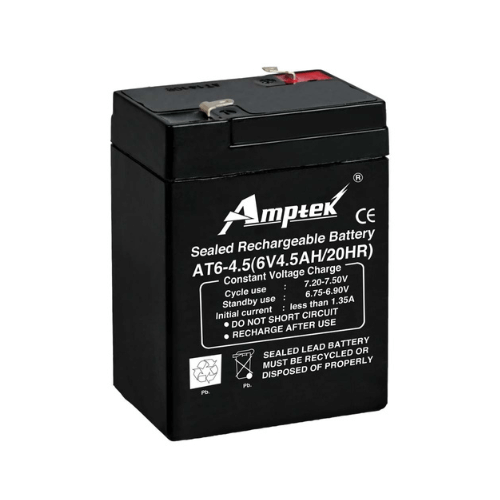 Amptek 6V,4.5AH Sealed Lead - Acid Battery